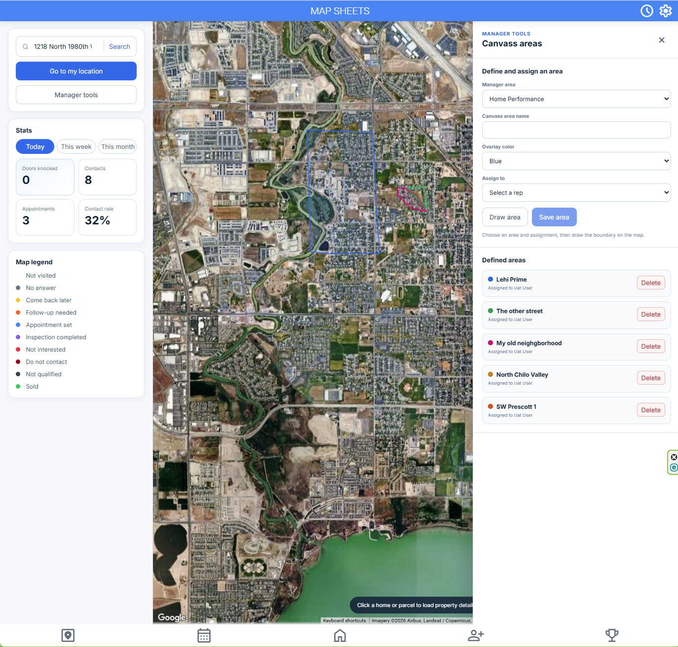 Tier32 manager canvassing territory tools